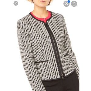 HUGO BOSS Koralena bouclé tweed wool blazer 14